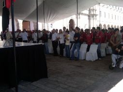 El equipo rojinegro festejó la misa de aniversario. G. LÓPEZ  /