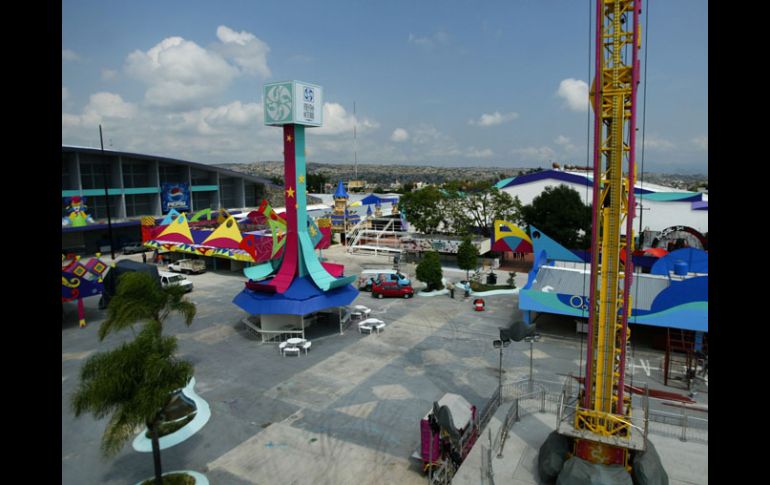 Aspecto de las instalaciones de las Fiestas de Octubre 2009 en el Auditorio Benito Juárez. ARCHIVO  /