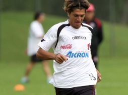 El paraguayo Enrique Vera durante el entrenamiento del Atlas. MEXSPORT  /