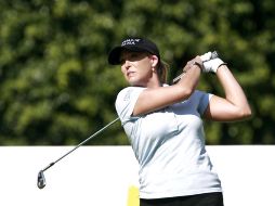 Cristie Kerr durante la ronda de hoy. La estadounidense busca convertirse en la jugadora del año de la LPGA . E. PACHECO  /