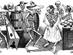 “Gran fandango y francachela de todas las calaveras”, representación de Posada de una fiesta “de pobres”  /