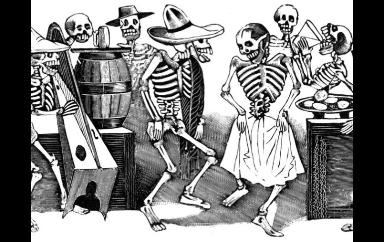 “Gran fandango y francachela de todas las calaveras”, representación de Posada de una fiesta “de pobres”  /