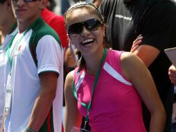 La mexicana, Paola Longoria, durante el Festival Olímpico Bicentenario. MEXSPORT  /