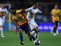 Francisco Palencia de Pumas, durante la final disputada en CU ante Morelia. MEXSPORT  /