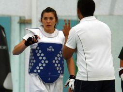 María del Rosario Espinoza durante entrenamiento. MEXSPORT  /