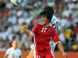 La jugadora de Corea del Norte, Un Hyang Ri, debe cumplir aún dieciocho meses de suspensión. MEXSPORT  /