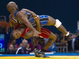 López, durante el combate que le valió el oro. REUTERS  /