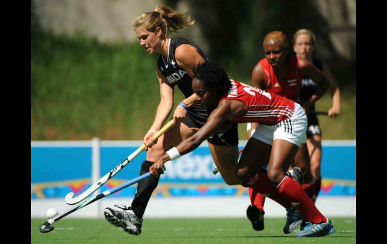 La canadiense Abigail Raye durante la novena jornada de los Juegos Panamericanos. MEXSPORT  /