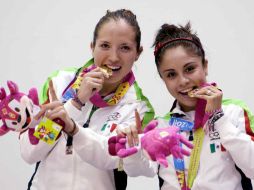 La dupla Longoria-Salas se coronó como lo mejor en Racquetbol femenil. MEXSPORT  /