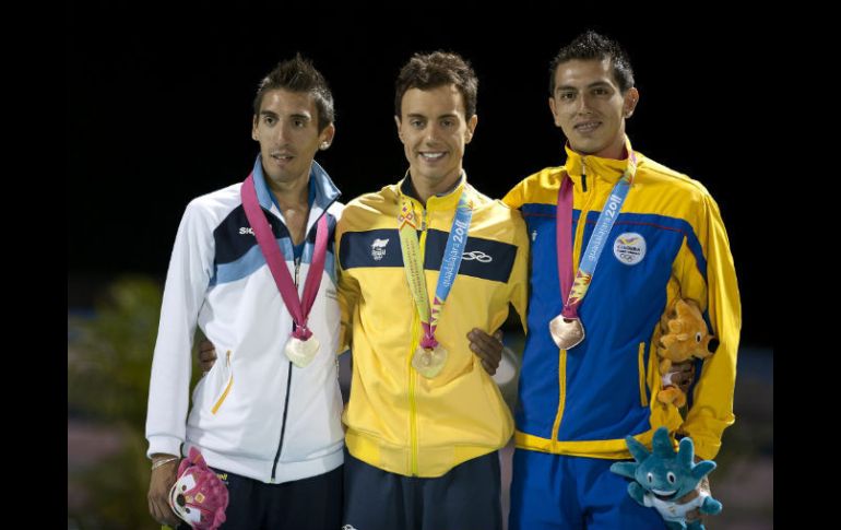 Los sudamericanos dominaron el podio del patinaje. EFE  /