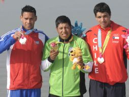 El canoísta tricolor inauguró la jornada panamericana con una presea áurea. MEXSPORT  /