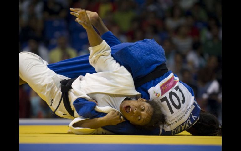 Un ippon y un yuko le permitieron a la cubana ganar el oro. EFE  /