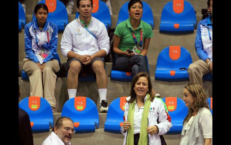 Margarita Zavala, manifestó una gran satisfacción por la realización de esta justa deportiva en Guadalajara. MEXSPORT  /