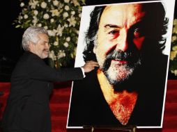 Luis Estrada durante homenaje al actor Pedro Armendáriz Jr. en el Palacio de Bellas Artes. EL UNIVERSAL  /