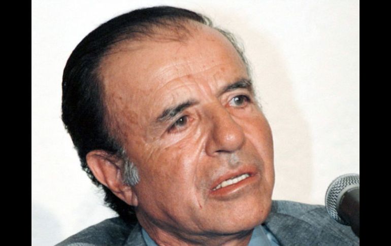 El expresidente argentino Carlos Menem sabe que será criticado por apoyar el proyecto del Gobierno actual. ARCHIVO  /