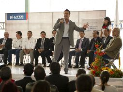 Sandoval Díaz visitó las instalaciones de la UTEG para mantener una charla con académicos y alumnos.  /