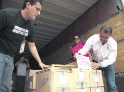 Las cajas de la ciudad quedaron en la bodega, mientras que el resto del material siguió camino a los consejos distritales del Estado.  /