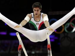 El gimnasta mexicano estuvo cerca de colgarse la presea de bronce. AP  /