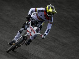 Pajón es la mejor del BMX de estos Juegos Olímpicos. EFE  /