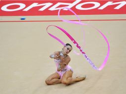 Kanaeva sumó 116,900 puntos. AFP  /