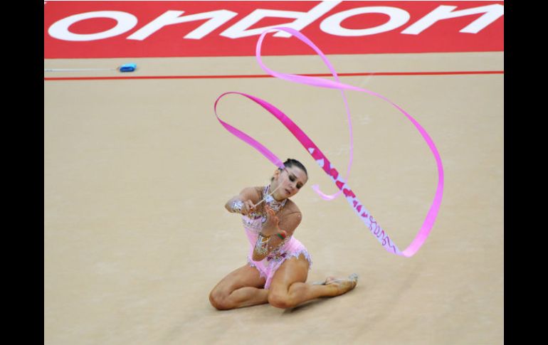 Kanaeva sumó 116,900 puntos. AFP  /