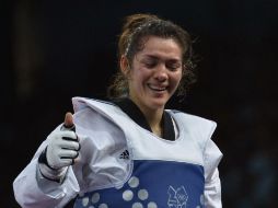 Espinoza batió en una de las dos finales por el bronce a la cubana Glenhis Hernández por 4-2. AFP  /