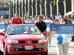 Consideran que los clavadistas no fueron reconocidos de forma justa. En la imagen Ale Orozco durante la entrega del PED.  /