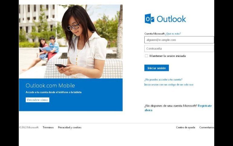 El servicio de correo electrónico Outlook presentó fallas s9imilares a las que presentó Twitter el día anterior. ESPECIAL /