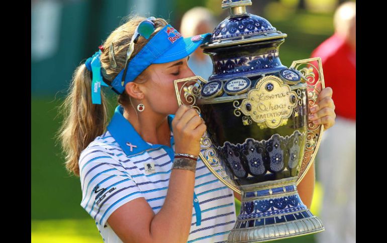 Lexi Thompson, la jugadora más joven que participó en el LOI 2013 logra conquistar el título.  /