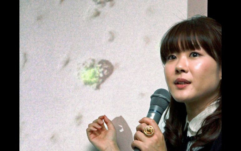 Haruko Obokata explica el descubrimiento. AFP /