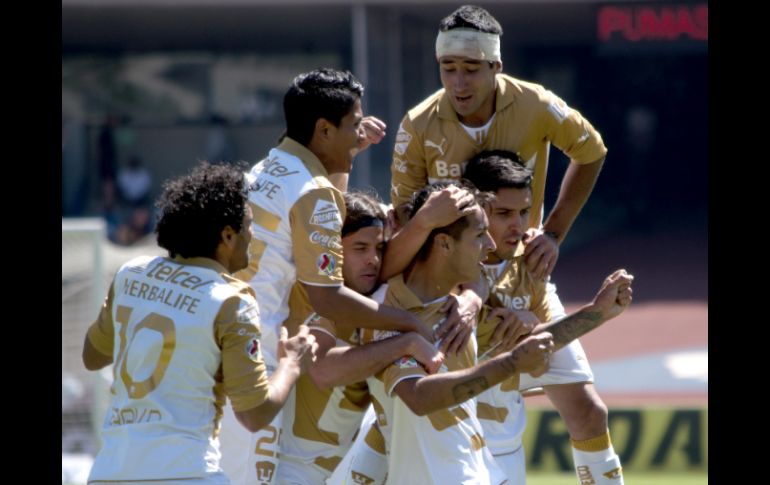 Los pumas de la UNAM empatan a uno al Atlas, y están listos para enfrentarse al América. NTX /