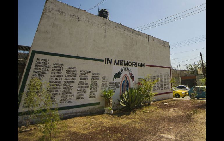 Mural que conmemora a las víctimas de las explosiones del 22 de abril en el sector Reforma. ARCHIVO /