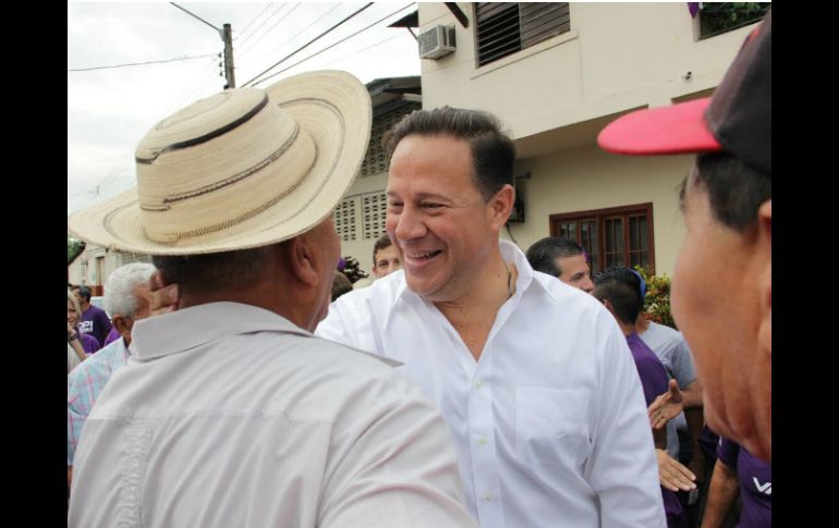 Juan Carlos Varela ya ha sido notificado por el presidente del Tribunal sobre su triunfo. EFE /