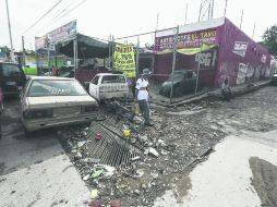 Cerro del Cuatro. Así lucen algunas de las calles y coladeras, en el Oriente de la metrópoli.  /