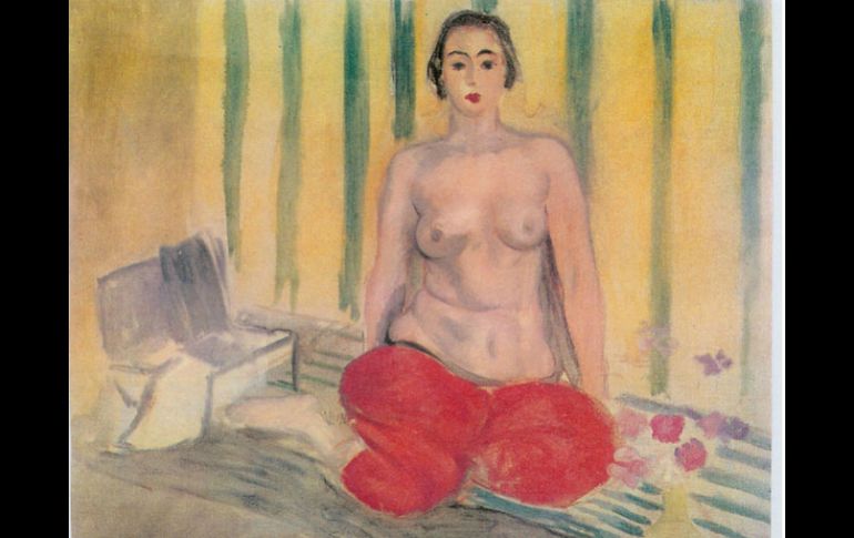 'Odalisca con pantalón rojo' de Matisse hurtada en el 2000. AP /