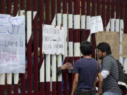 Estudiantes del Instituto Politécnico se manifiestan en contra del nuevo plan de estudio. SUN / J. Cabrera