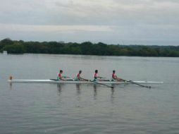 La tripulación mexicana se queda con el tercer lugar de la prueba con un registro de 5:50.52. TWITTER / @CONADE