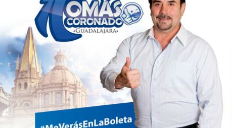 Coronado sólo tuvo nueve días para hacer precampaña, al contrario de sus compañeros que tuvieron 40 días. TWITTER / @TomasCorGdl