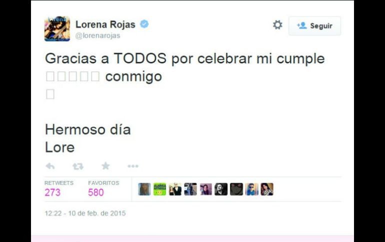 La actriz falleció este lunes a los 44 años de edad, víctima de cáncer. TWITTER / @lorenarojas