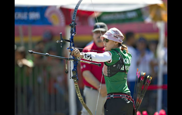 Aída Román. La arquera capitalina ganó la plata en los Juegos Olímpicos de Londres 2012. MEXSPORT / J. Ramírez