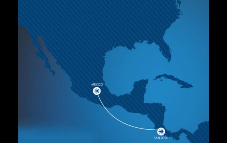 El vuelo partirá del Aeropuerto Internacional de la Ciudad de México de lunes a domingos, y de San José saldrá de lunes a sábado. TWITTER / @interjet