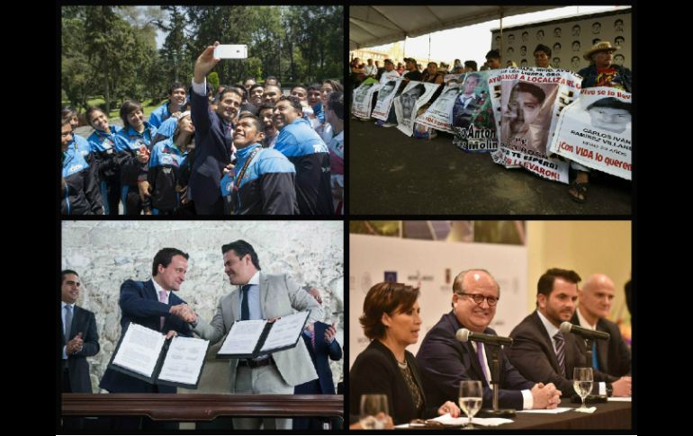 Los protagonistas de las noticias más relevantes del día de hoy. ESPECIAL /