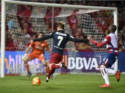 Los ''colchoneros'' no se tocaron el corazón durante su estancia en el estadio Nuevo Los Cármenes. EFE / M. Molina