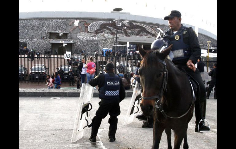 Se han destinado siete mil efectivos para garantizar la seguridad en la gran final entre Pumas y Tigres. NTX / J. Pazos