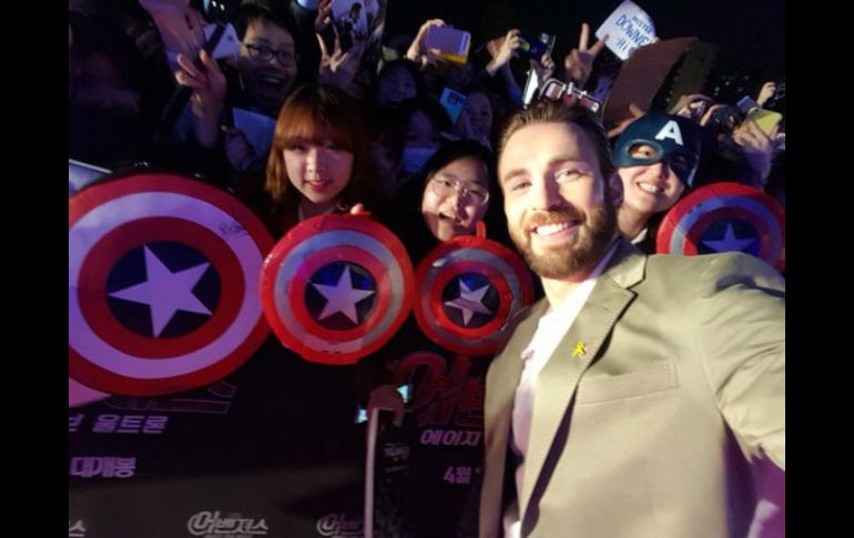 Evans recibió un sueldo de menos de diez millones de dólares por 'Capitán América: The Winter Soldier'. TWITTER / @ChrisEvans