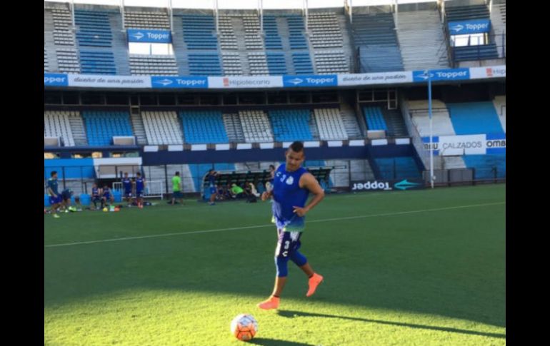 La Franja reconoció el estadio Presidente Perón en Avellaneda. TWITTER / @PueblaFC