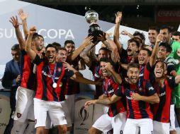 En su segundo partido oficial con el San Lorenzo, el técnico Pablo Guede logró triunfar con el equipo. EFE / N. Aguilera