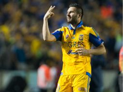 El delantero de Tigres André-Pierre Gignac, será uno de los protagonistas de este duelo. MEXSPORT / ARCHIVO