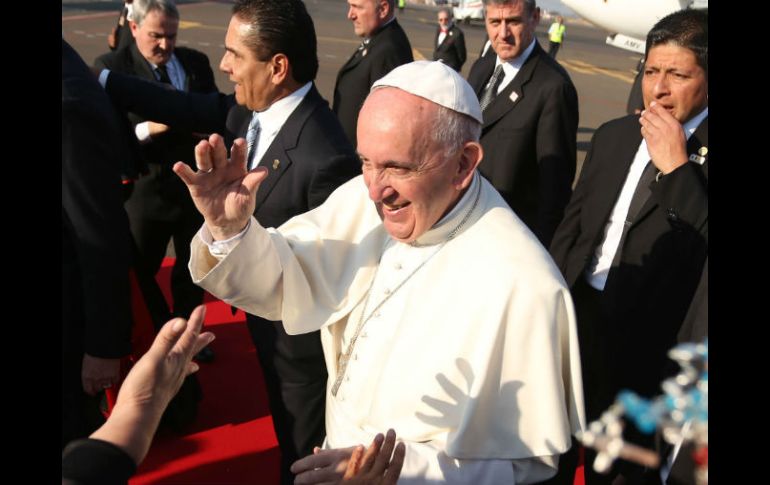 El Papa Francisco llegó a Michoacán para realizar una misa y tener un encuentro con jóvenes. SUN / A. Solís