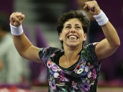 Suárez ganó el torneo femenino de Doha y esto la catapultó. AFP / K. Jaafar